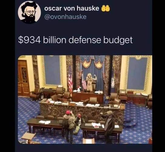 924-billion-defense-budget-Capitol-raided-meme